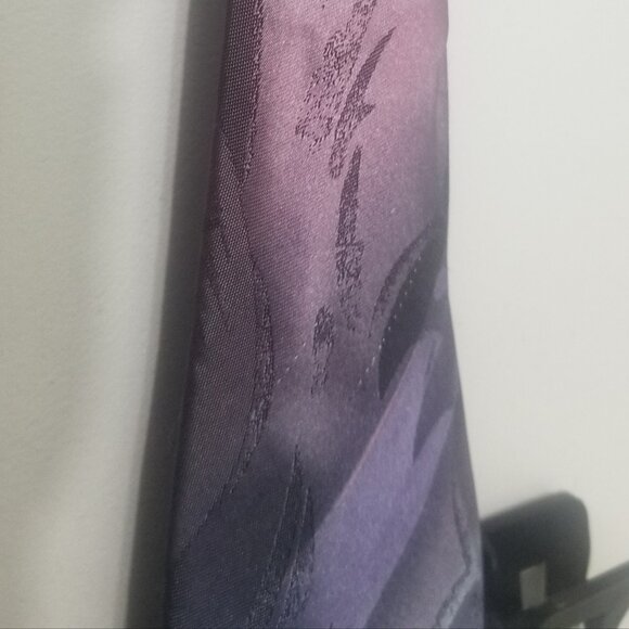 gray, pink, and purple Robert Alan polyester tie - Picture 5 of 10